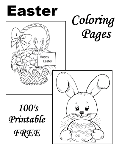 Easter coloring sheets!