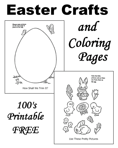 Free kids Easter crafts!