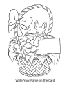 Easter eggs basket page