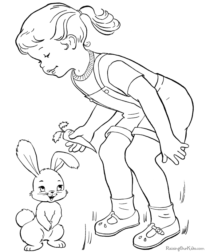 Easter coloring book pages