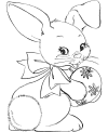 Easter bunny coloring pages