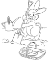 Easter bunny coloring pages
