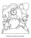 Bunny coloring pages