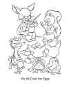 Bunny coloring pages