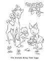 Easter bunny to color