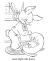 Easter bunny to color