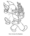 Easter bunny to color