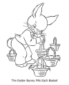 Easter bunny to color for kid