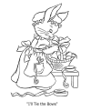 Child Easter bunny to color