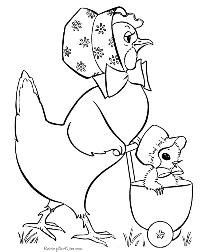 Easter coloring page