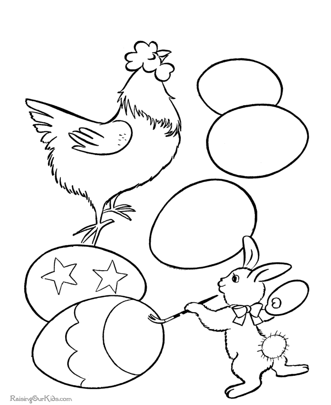 Easter colouring pages