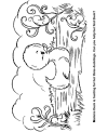 Easter duck coloring pages