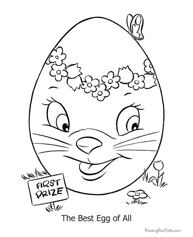 Easter egg coloring pages