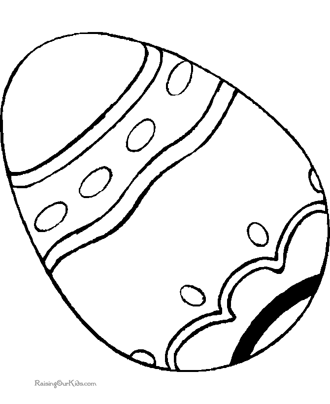 Easter egg to color