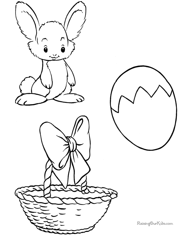 Easter coloring book pages