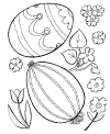 Easter flower to print
