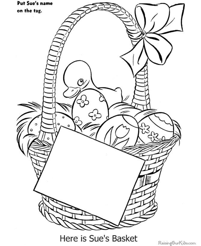 Free Easter Coloring Page
