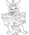 Happy Easter coloring page