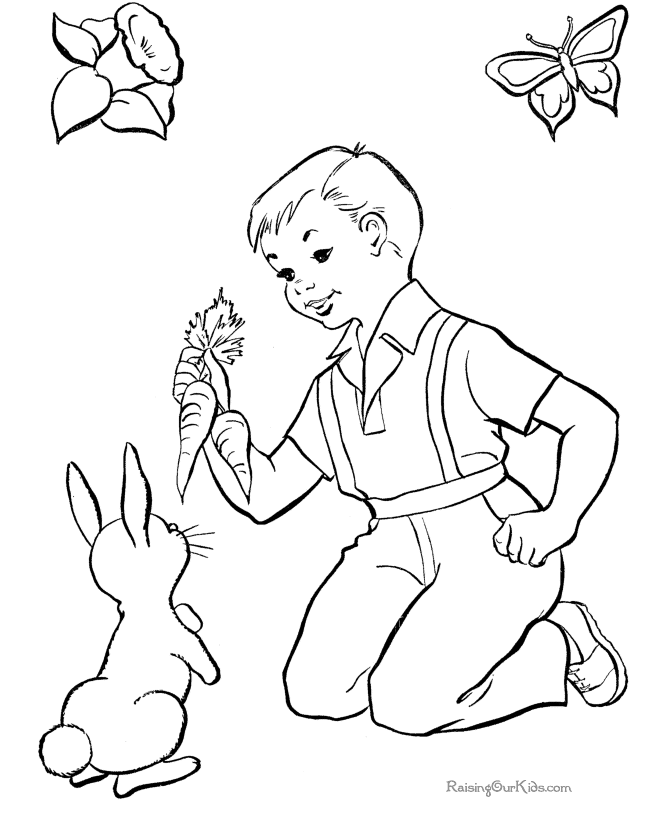 Easter page for kid
