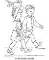 Kids Easter color pages