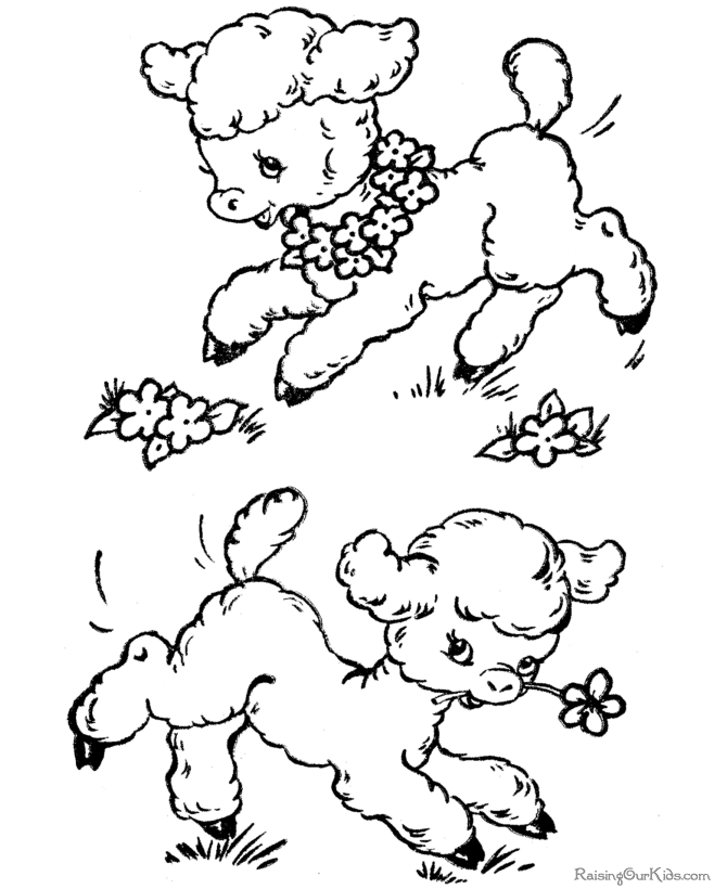 coloring book pages for easter