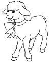 Easter lambs to color