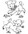 lambs coloring book pages