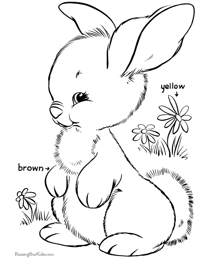 Preschool Easter coloring pages