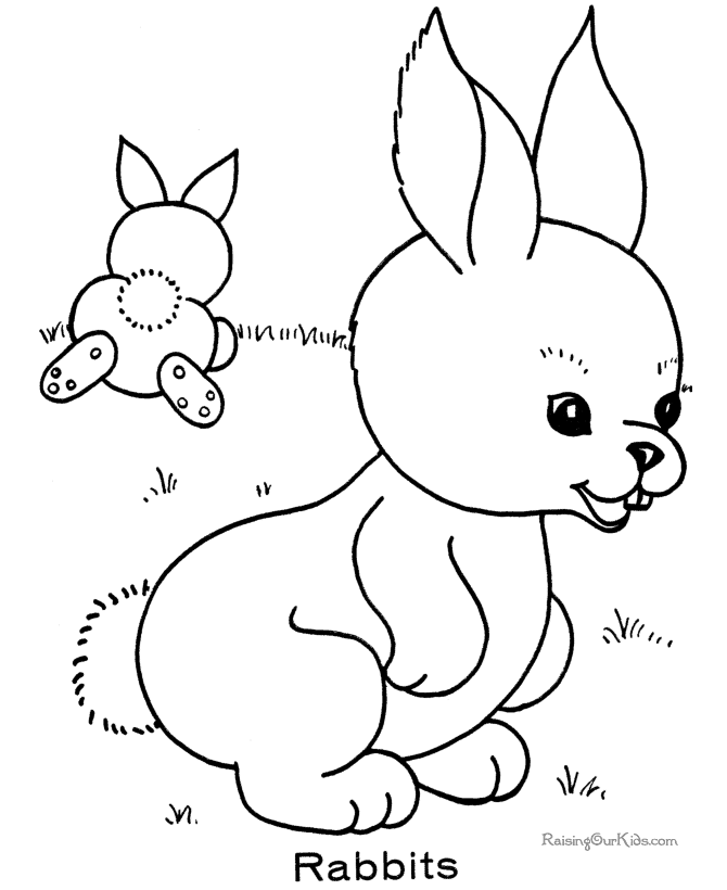 Kindergarten Easter coloring pages