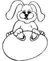 Preschool Easter egg and bunny