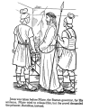 religious page to color for easter
