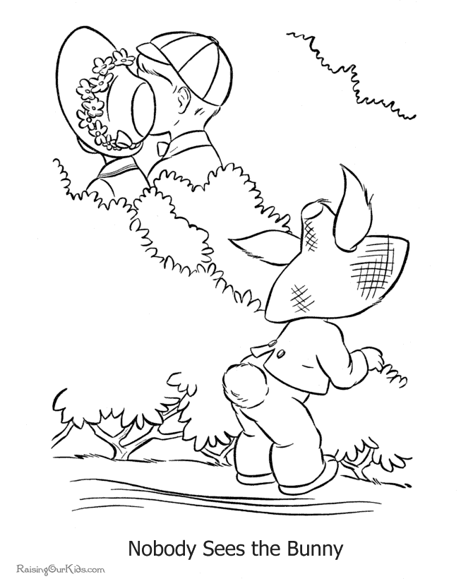 Coloring picture for Easter