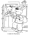 Easter picture to colour