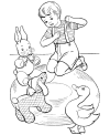 Colouring in picture for Easter