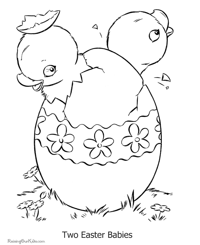 Easter coloring sheets