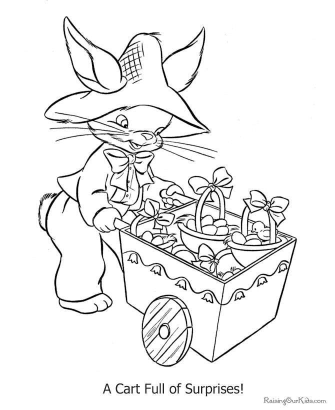 easter sheet to print and color