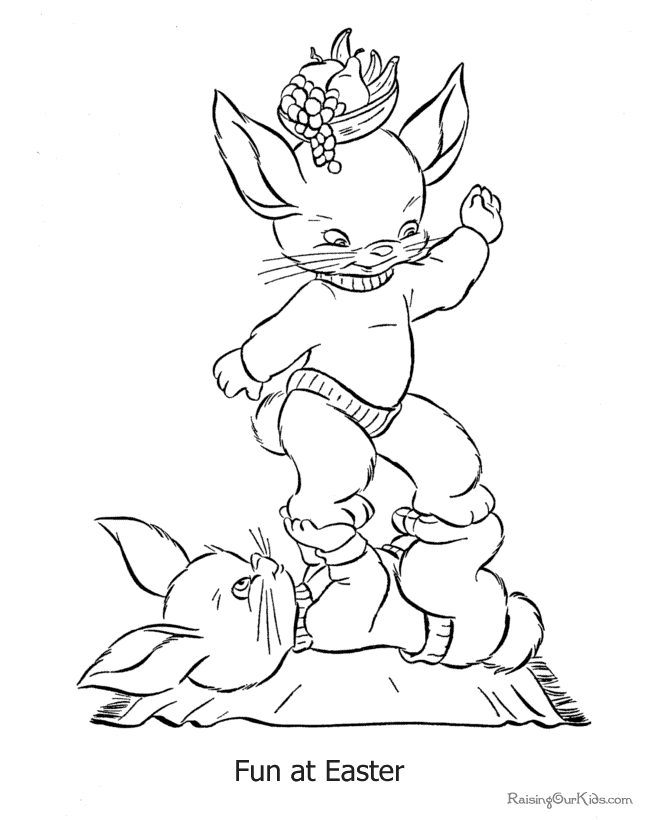 Cute Easter coloring sheet