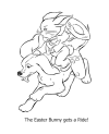 Easter coloring sheet for kid