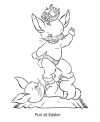 Cute Easter sheets to color