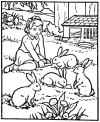 Easter color sheets for child